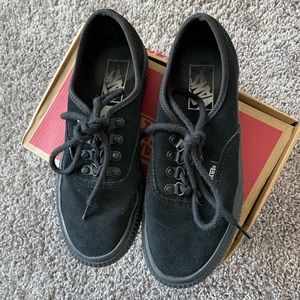 BLACK PLATFORM VANS